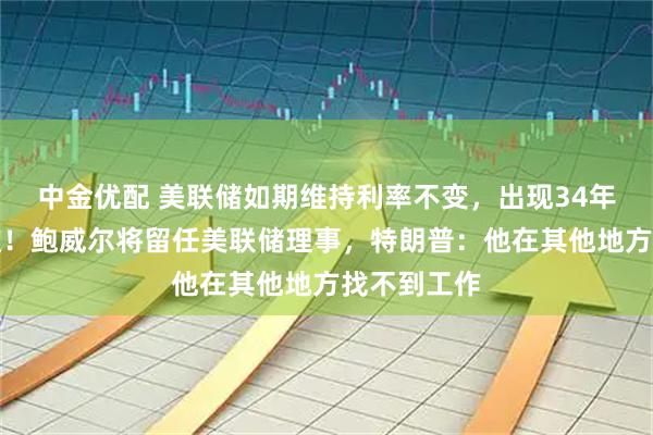 中金优配 美联储如期维持利率不变，出现34年来最大分歧！鲍威尔将留任美联储理事，特朗普：他在其他地方找不到工作