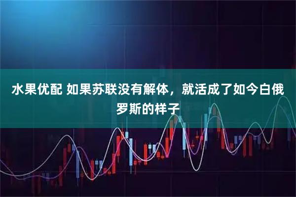 水果优配 如果苏联没有解体，就活成了如今白俄罗斯的样子