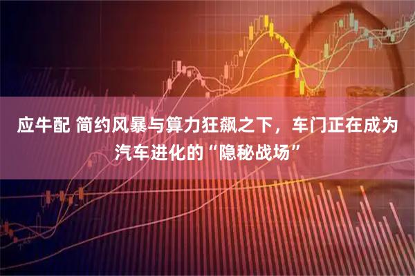 应牛配 简约风暴与算力狂飙之下,车门正在成为汽车进化的“隐秘战场”