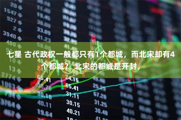 七星 古代政权一般都只有1个都城，而北宋却有4个都城？ 北宋的都城是开封，